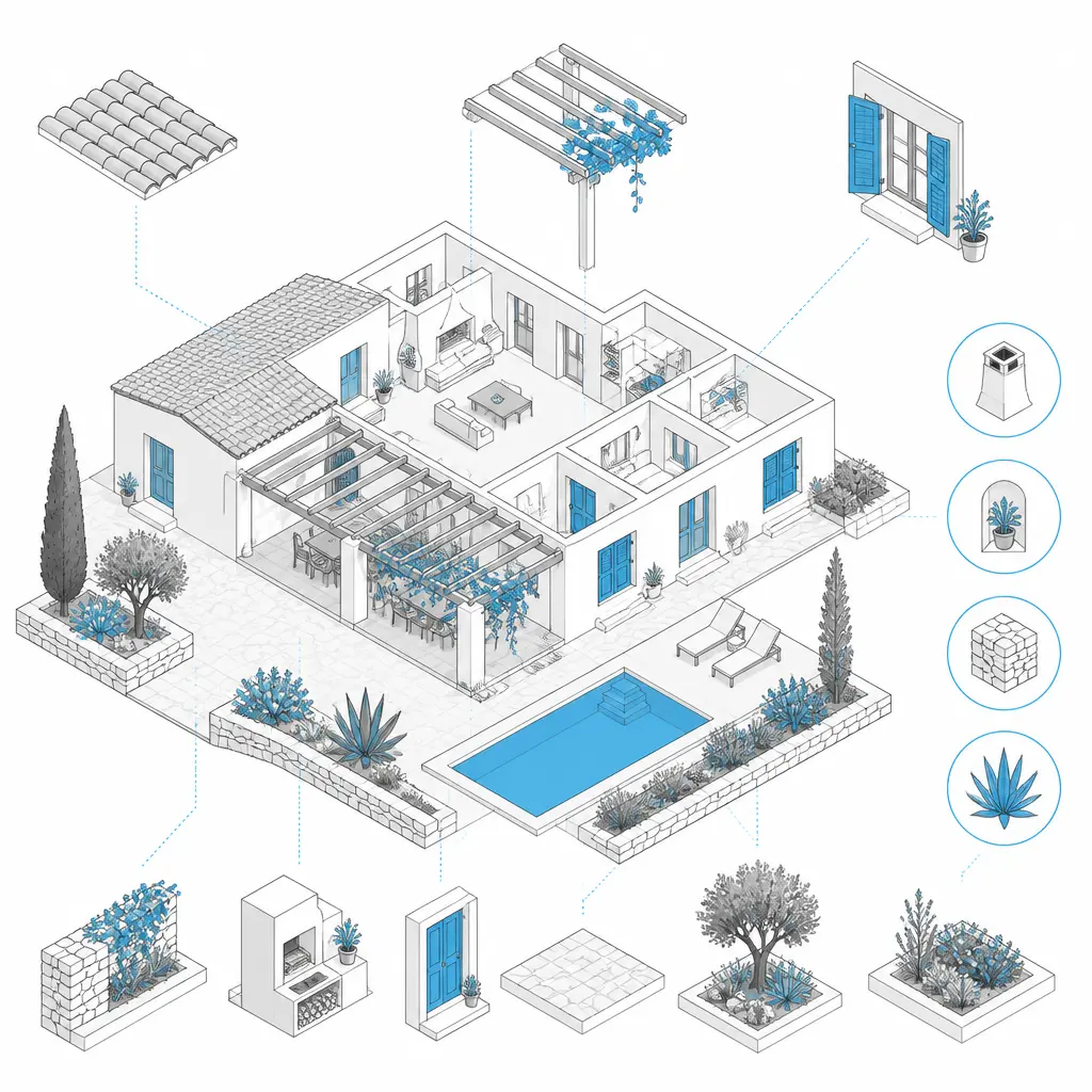 Illustration — maison de campagne costa blanca